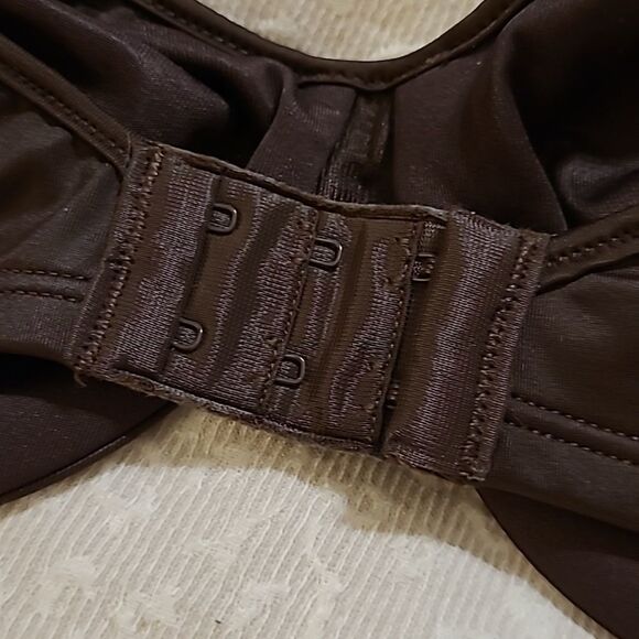 NEW 34C BALI MINIMIZER PASSION FOR COMFORT WARM COCOA DARK BROWN BRA 34 C NO TAG - Picture 4 of 5